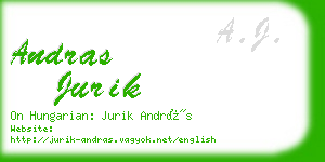 andras jurik business card